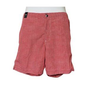 067.  NEW!! Men Shorts Swim - Red & white, size 38
